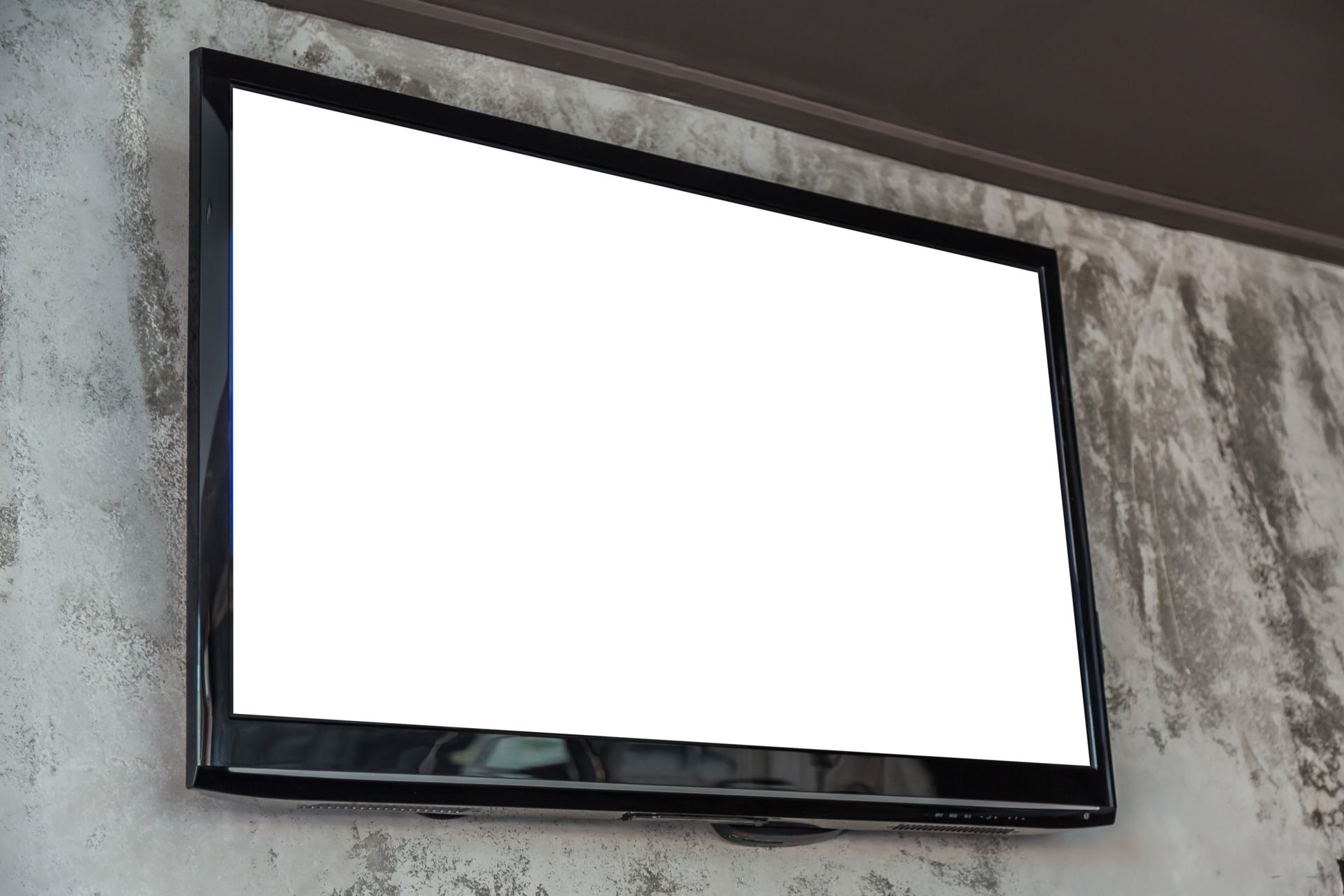 A tv mounted onto the wall with a blank screen — Audiomation in Nabiac, NSW