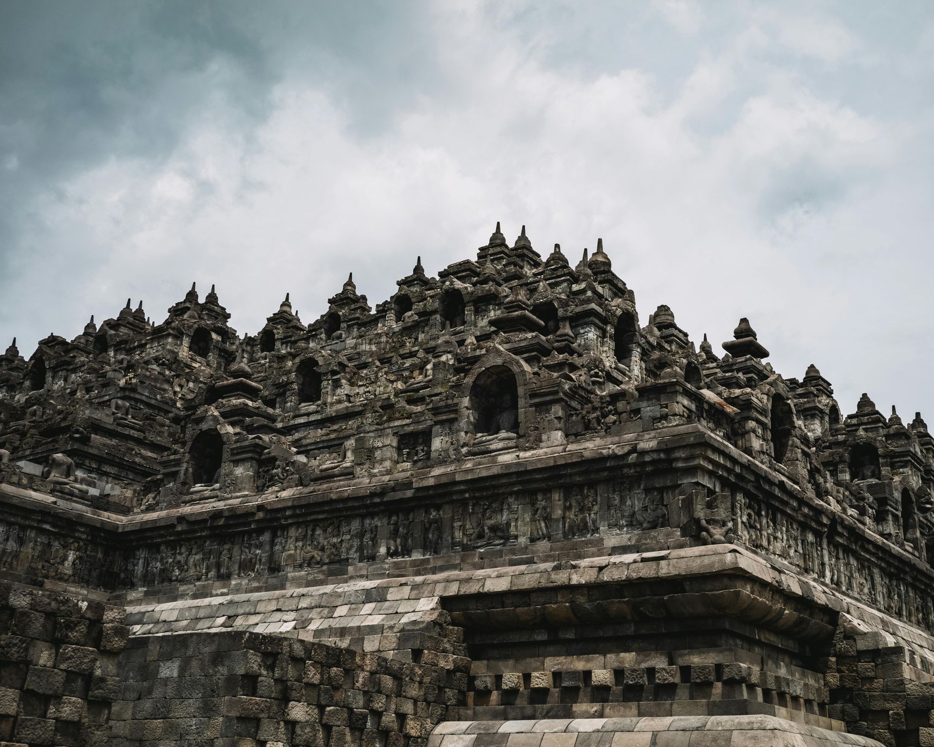 sunrise at borobudur temple