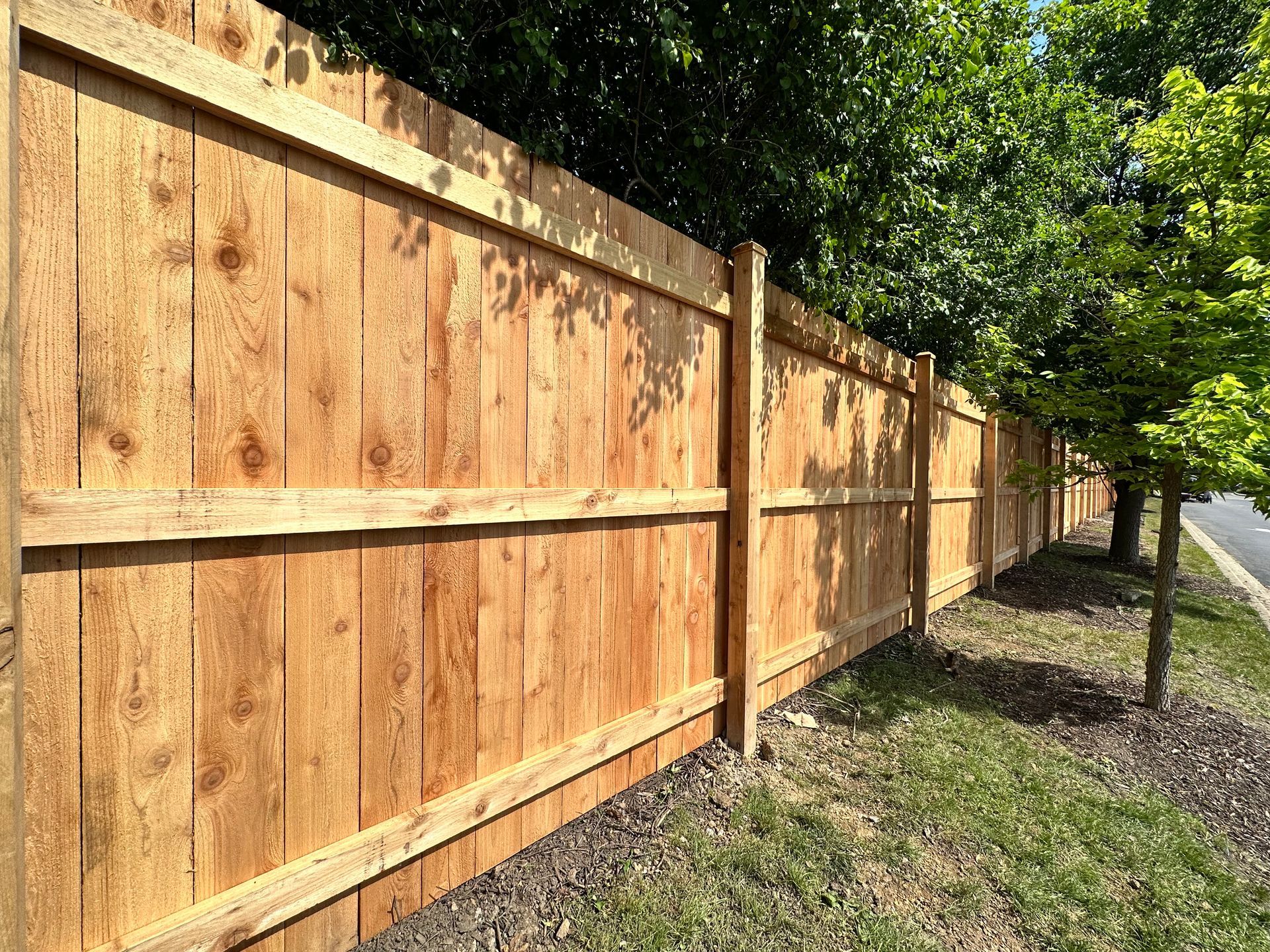 cedar fence installation Illinois