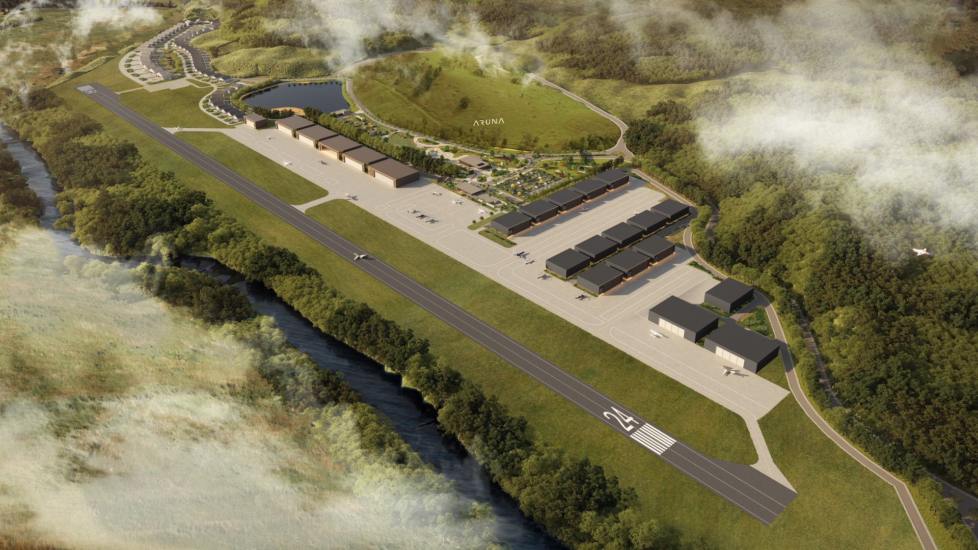 Aruna Urbanismo investe R$ 400 milhões e inicia expansão em SC com aeroporto executivo