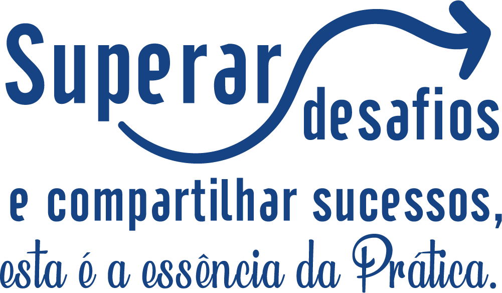 The logo for superar desafios e compartilhar sucessos