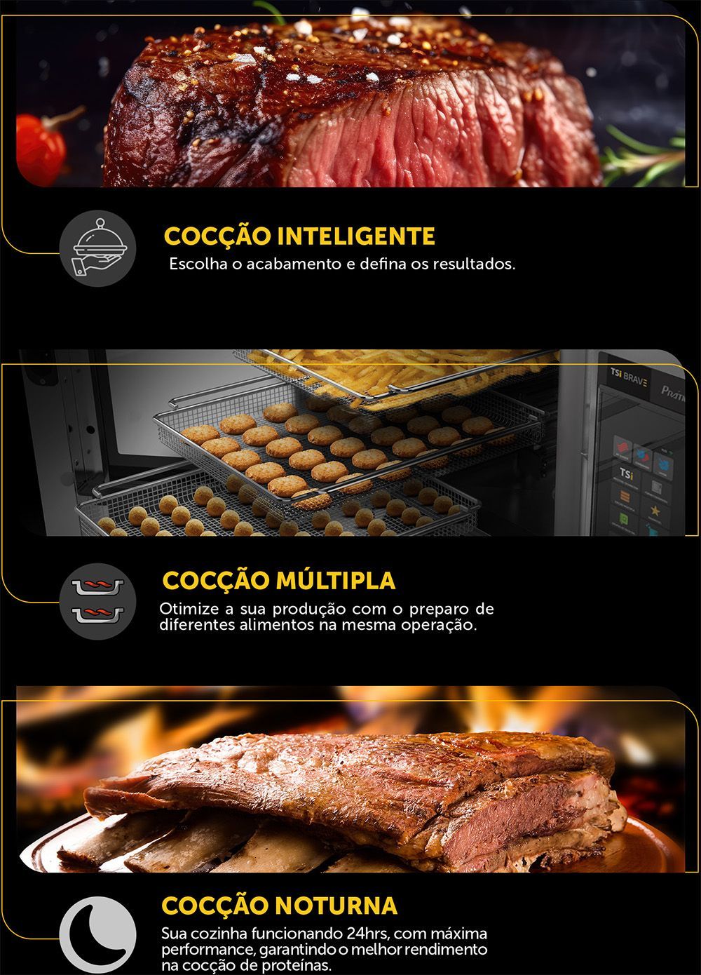 Uma foto de um bife, costelas e biscoitos em um prato.