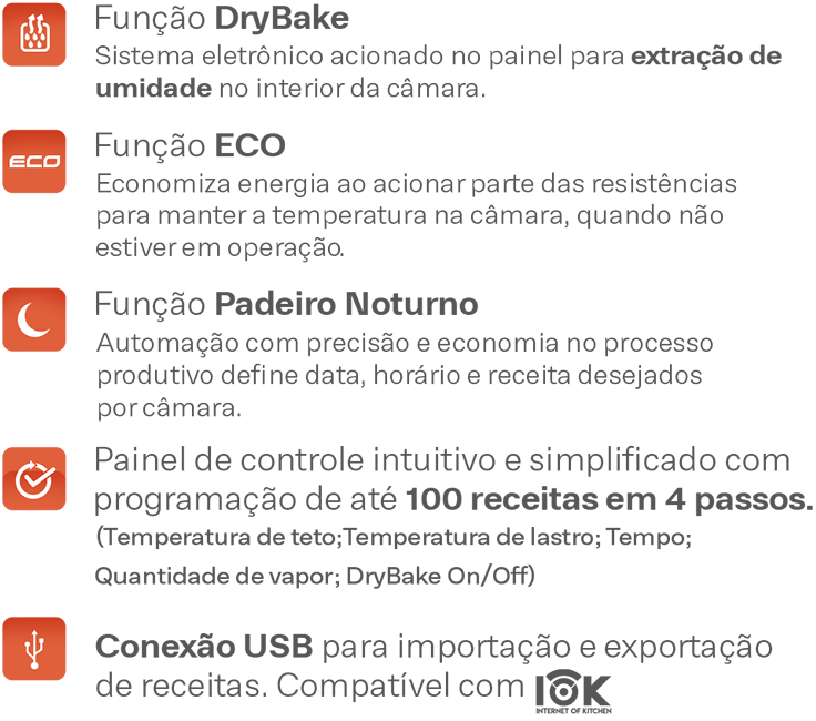 Um anúncio em língua estrangeira para um forno de cozimento a seco