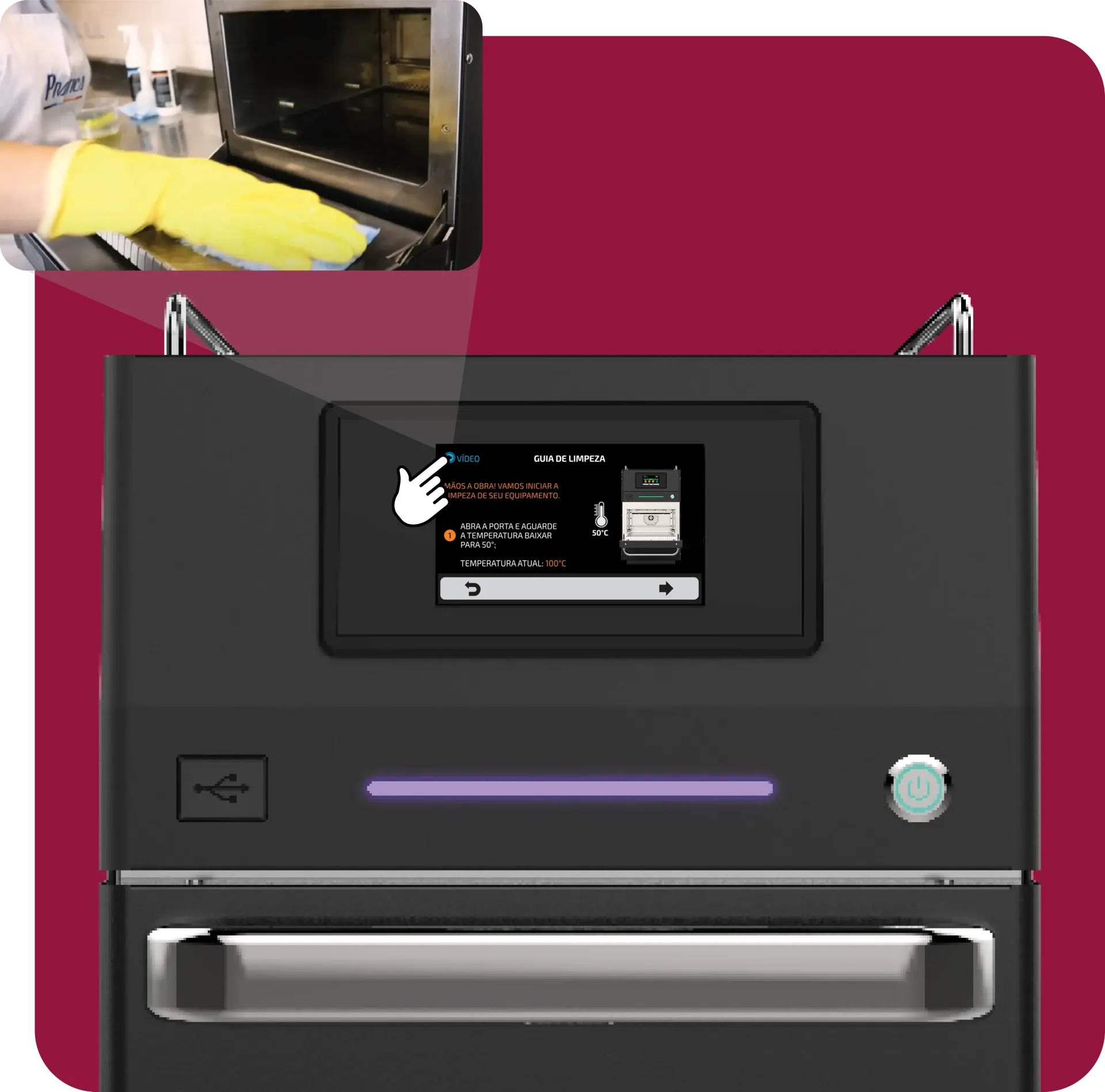 speed oven limpeza