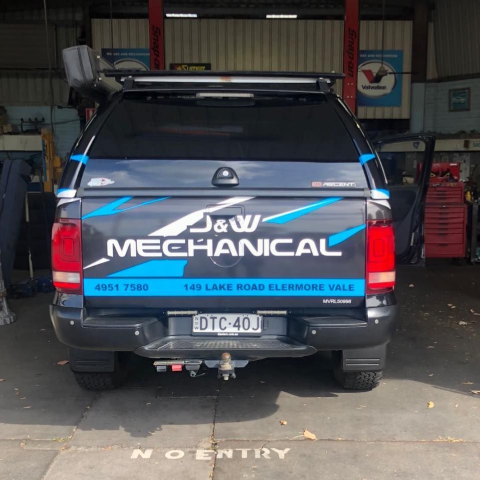 A J & W Mechanical Truck is Parked in a Garage— J & W Mechanical In Elermore Vale, NSW