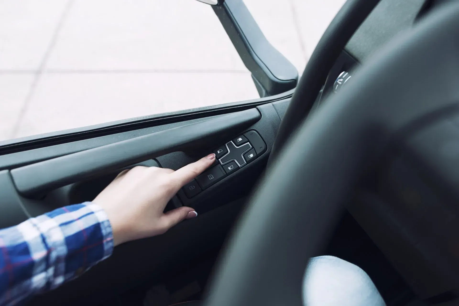 Man Touches Window Control - NE, United States - Sealey Body Shop