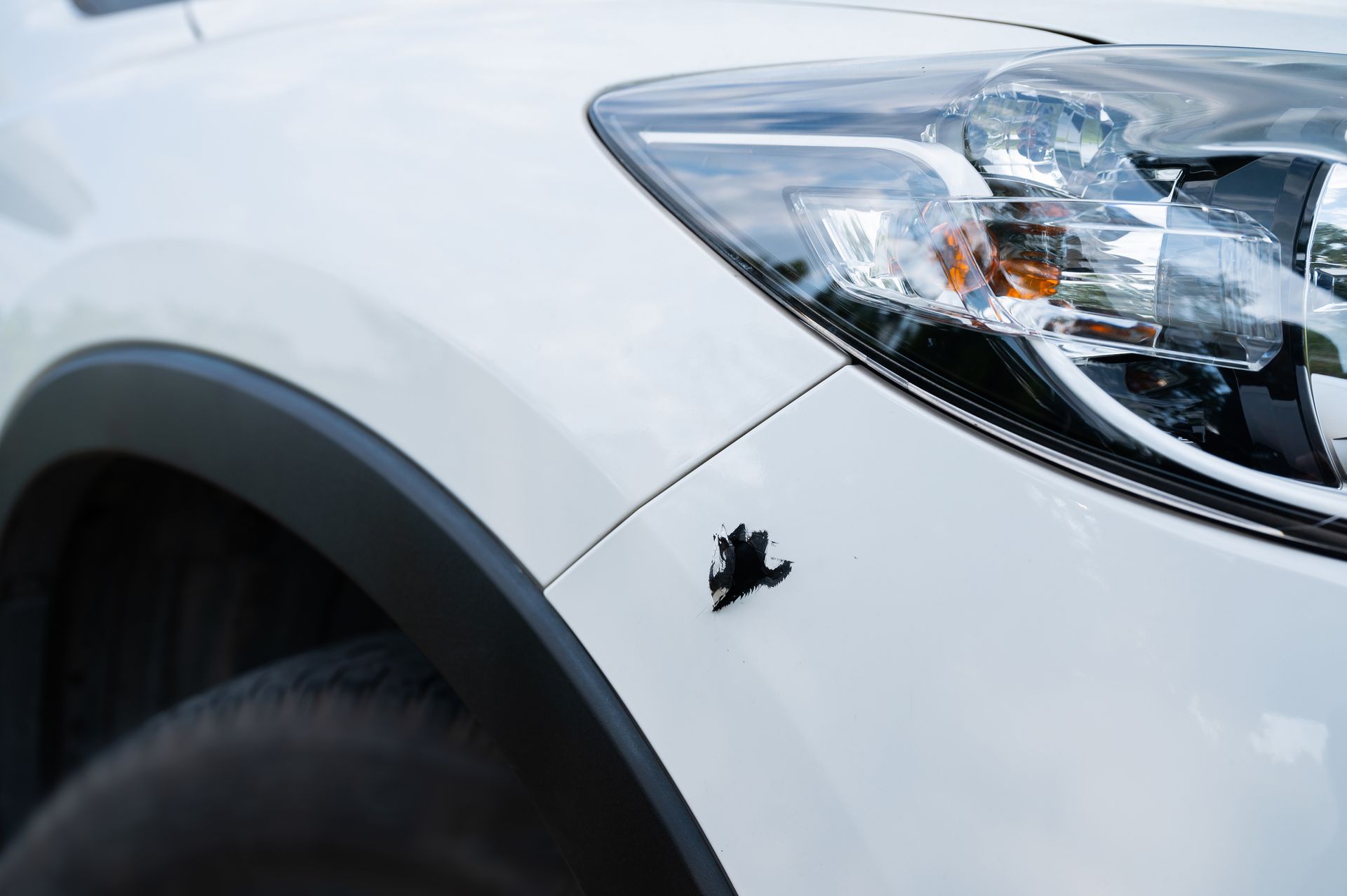 White Car Damage Bumper - NE, United States - Sealey Body Shop