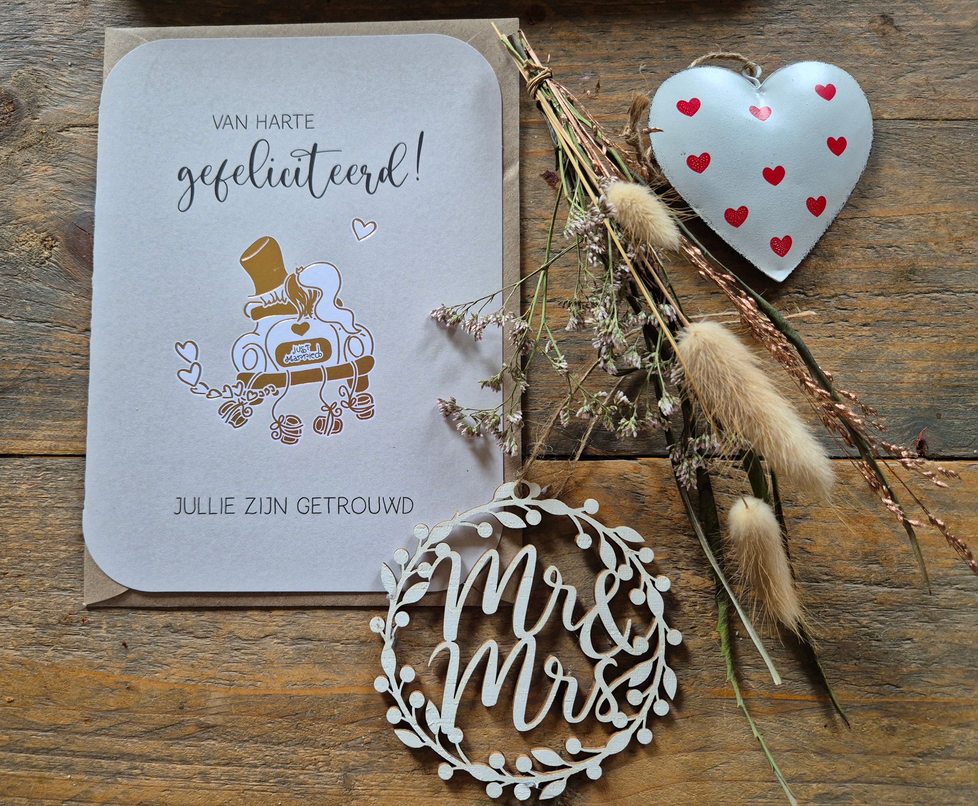 Trouwcadeaukaart met