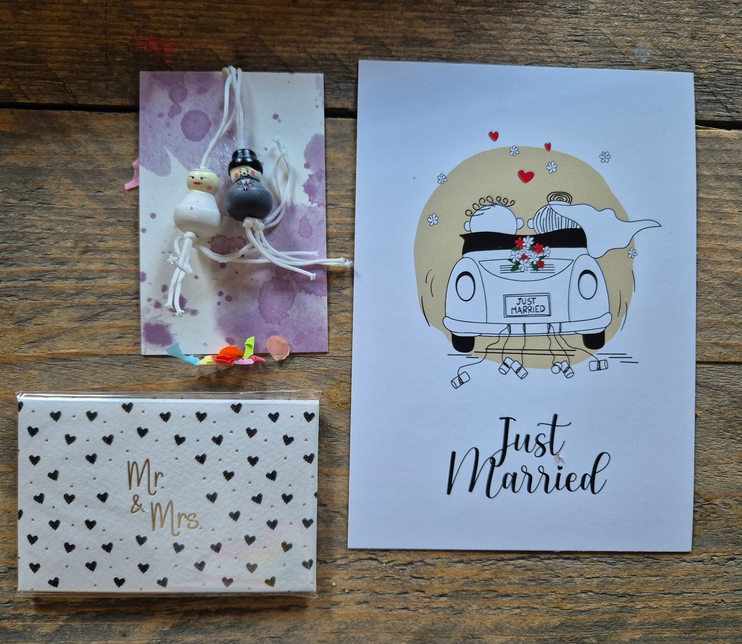 Cadeauverpakking met een kaartje met de tekst