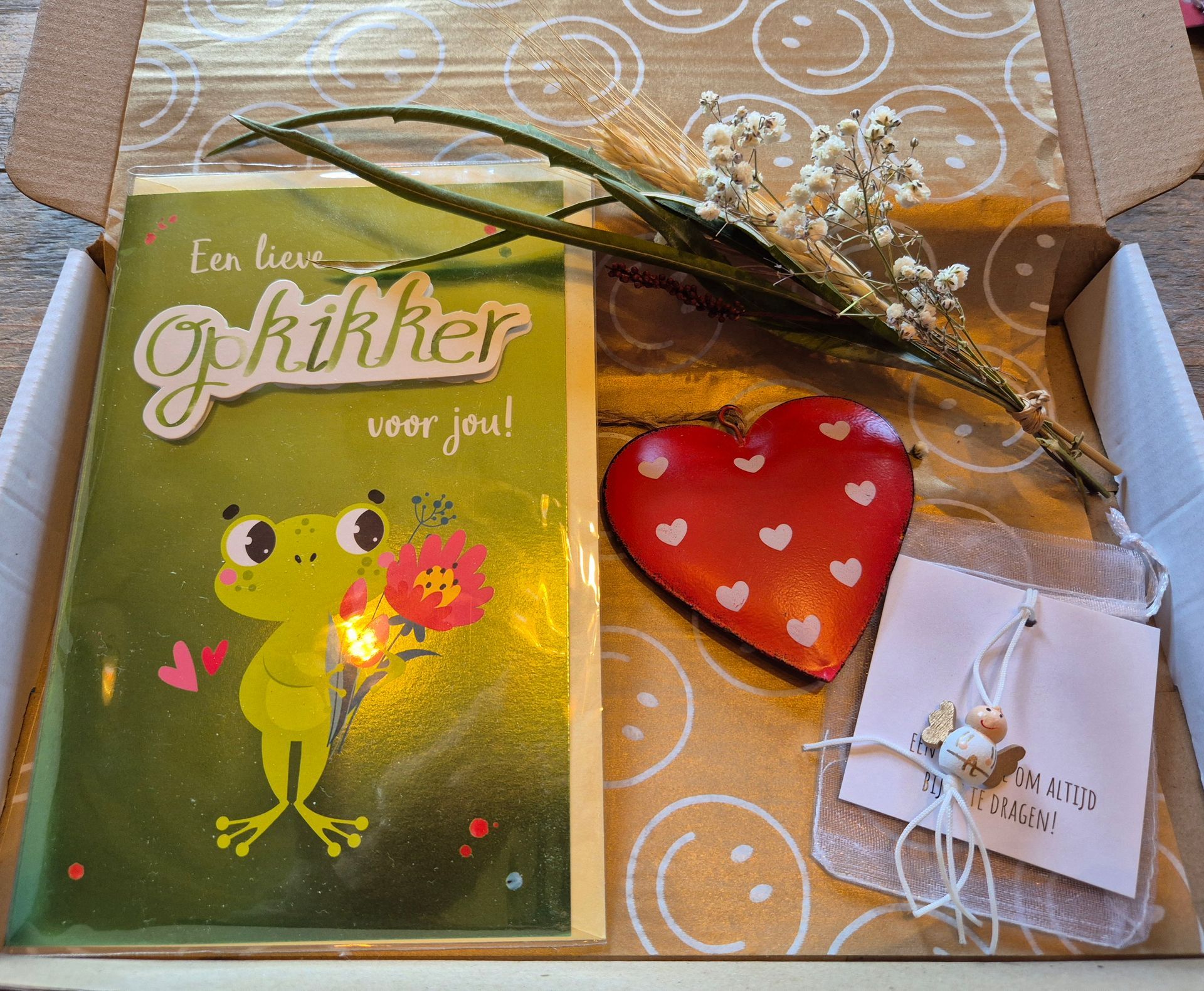 Cadeauverpakking met een groene