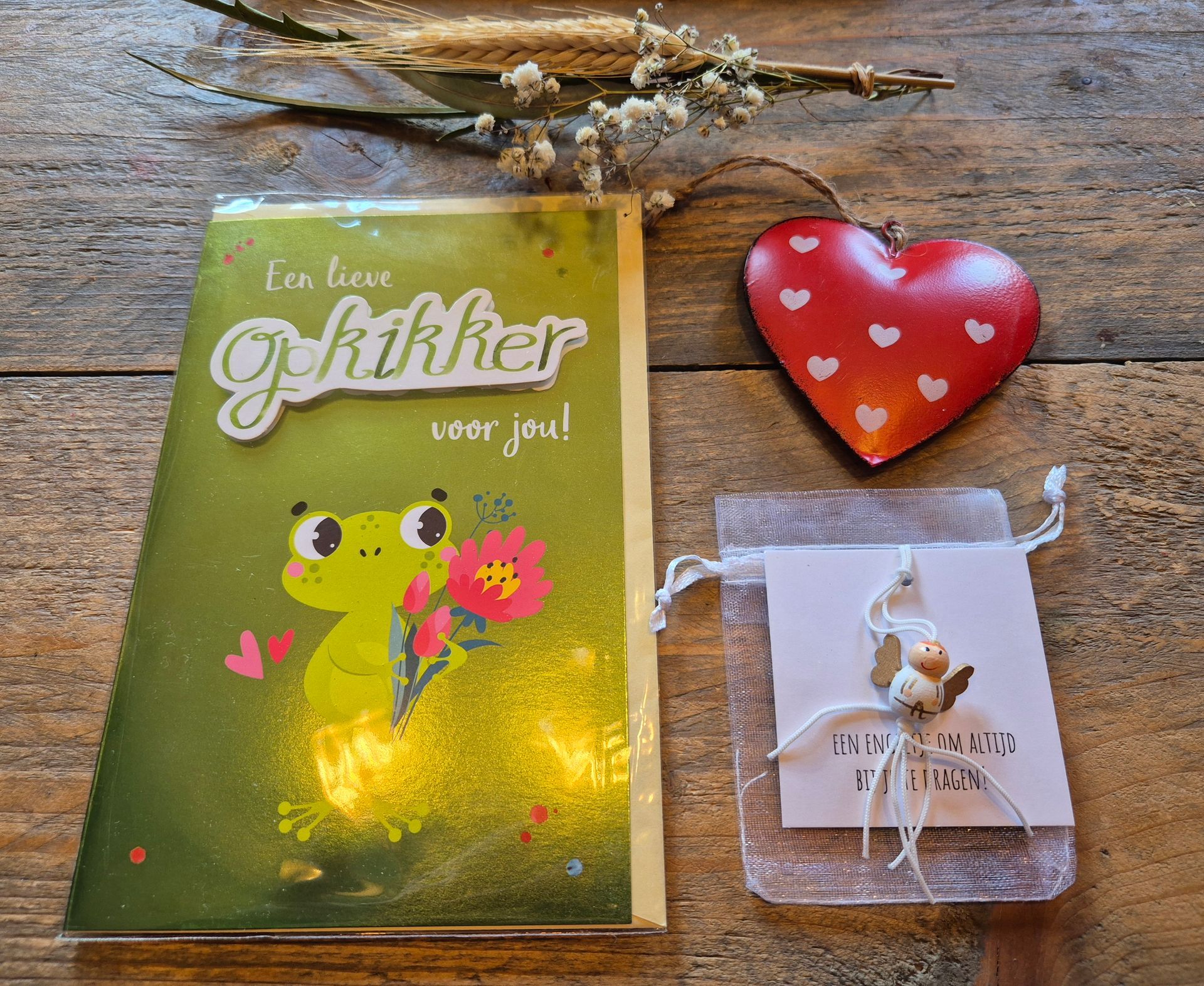 Cadeauverpakking met een groene
