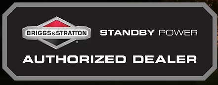 A sign that says briggs & stratton standby power authorized dealer