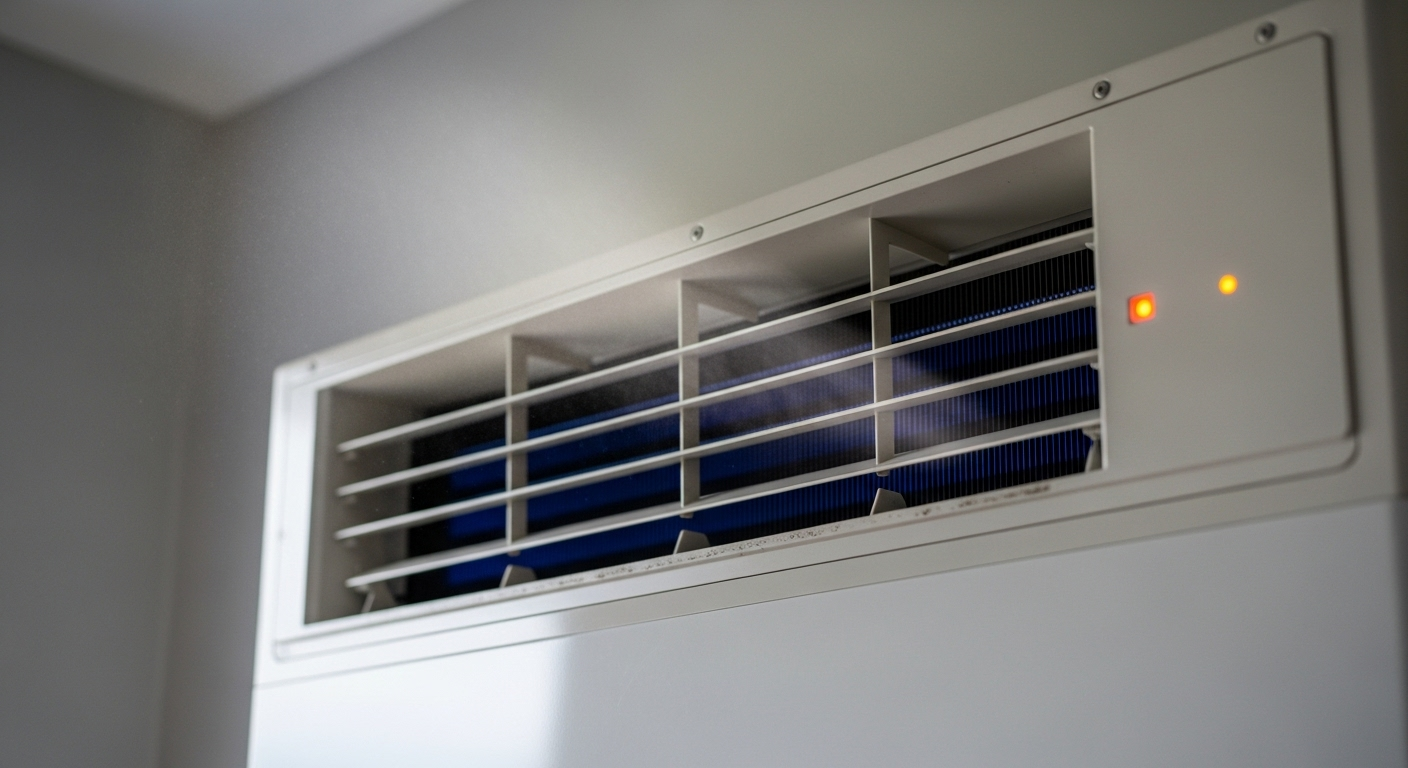 Ducted heat pump air vent