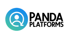 Logo for Panda Platforms: Blue-green circle with person icon, right text 