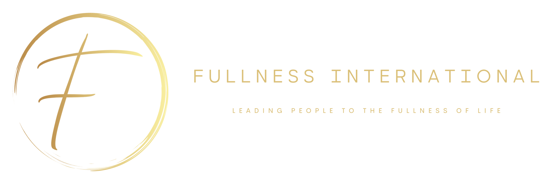 Logo for Fullness International. Gold 