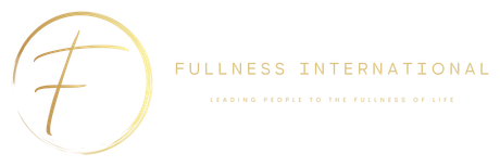Logo for Fullness International. Gold
