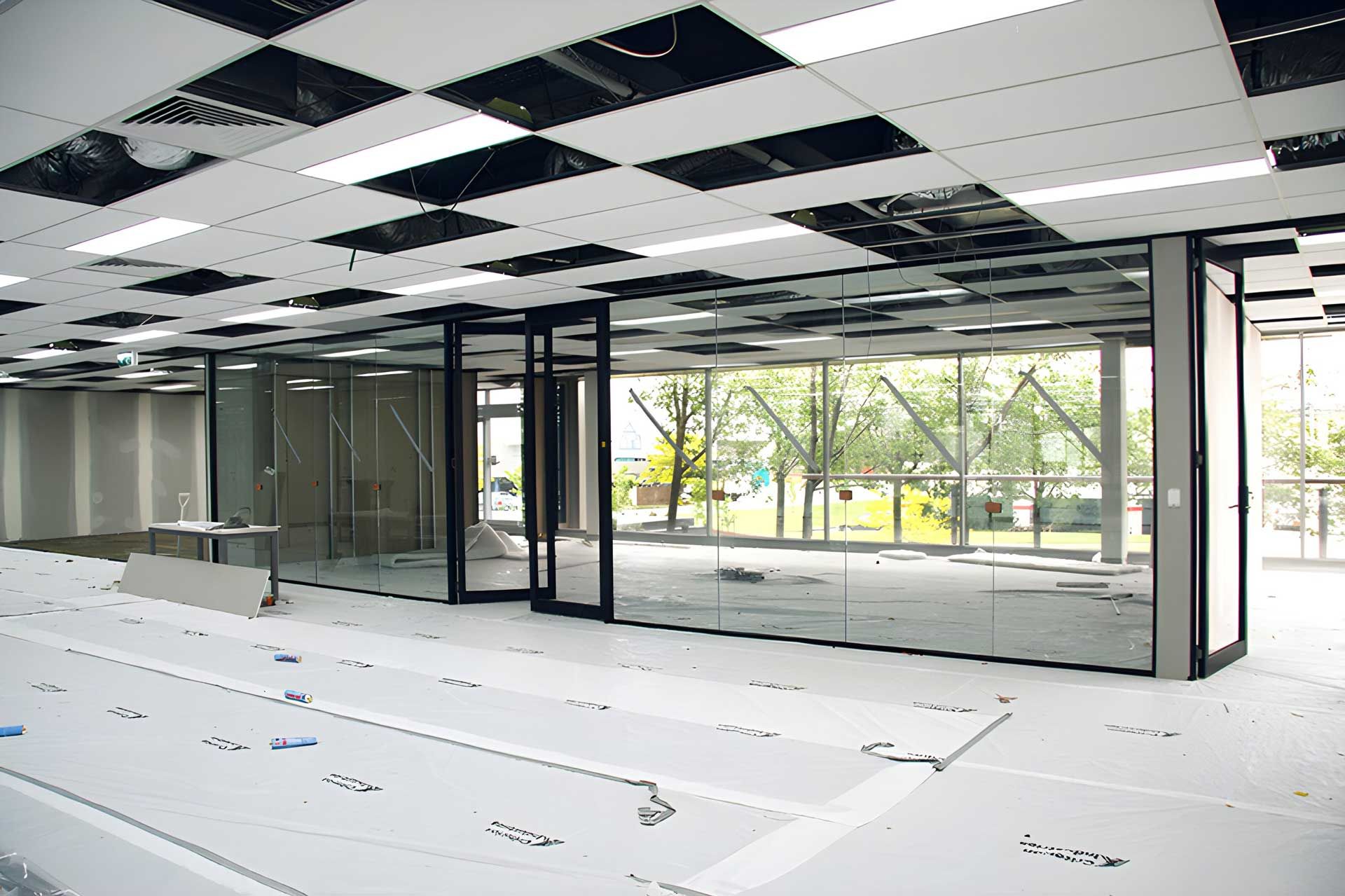 Paragon Care Office Fit-out | Fibre Optical Cabling | LED High-Bays