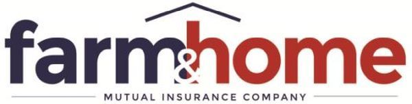 Farmhome logo in dark blue and red with a small roof line above the name