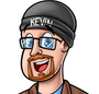 Cartoon of a man with glasses, a goatee, and a beanie that says 