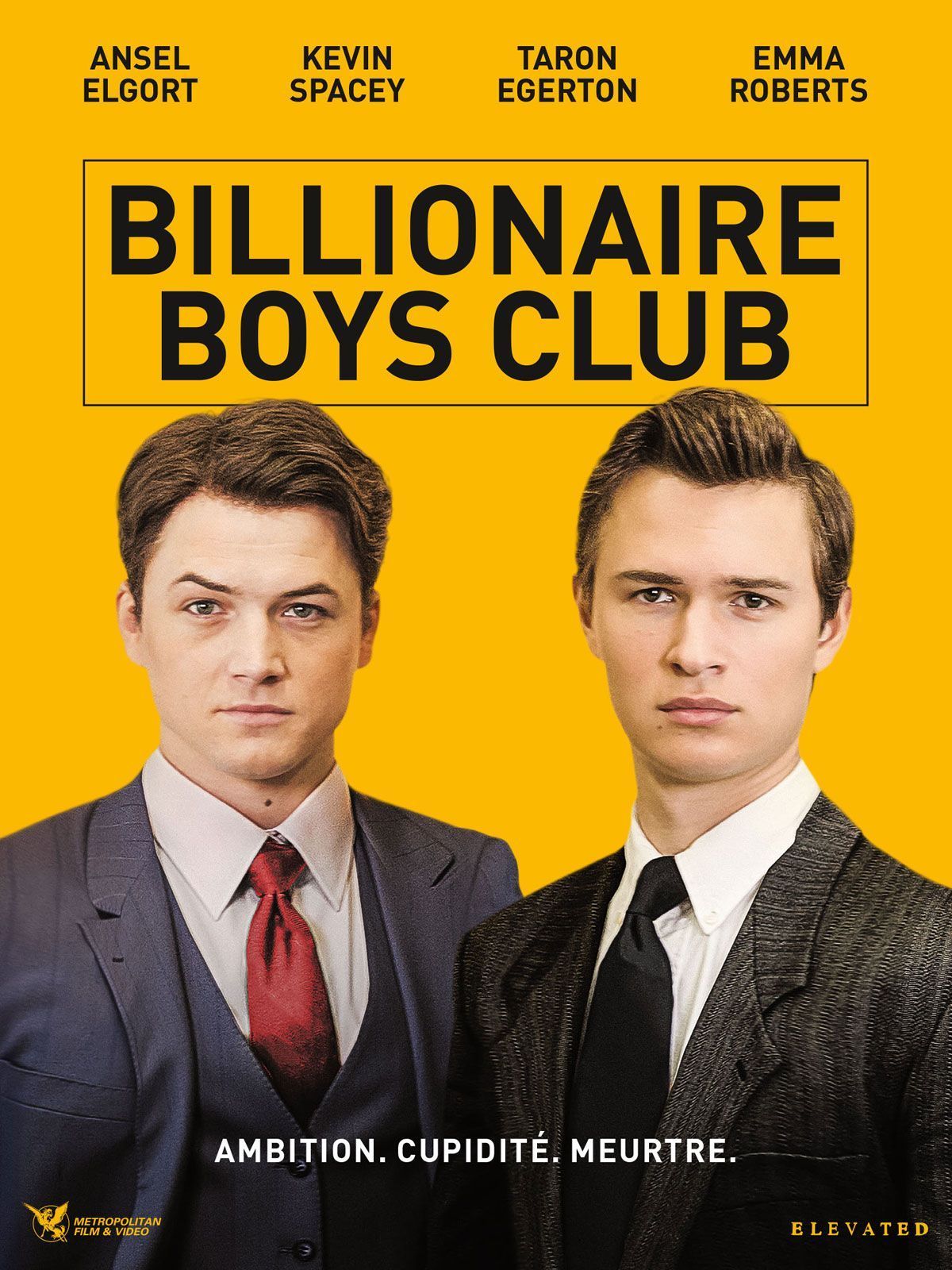 Movie poster: Two men in suits,