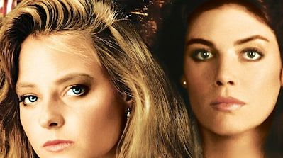 Two women's faces close together