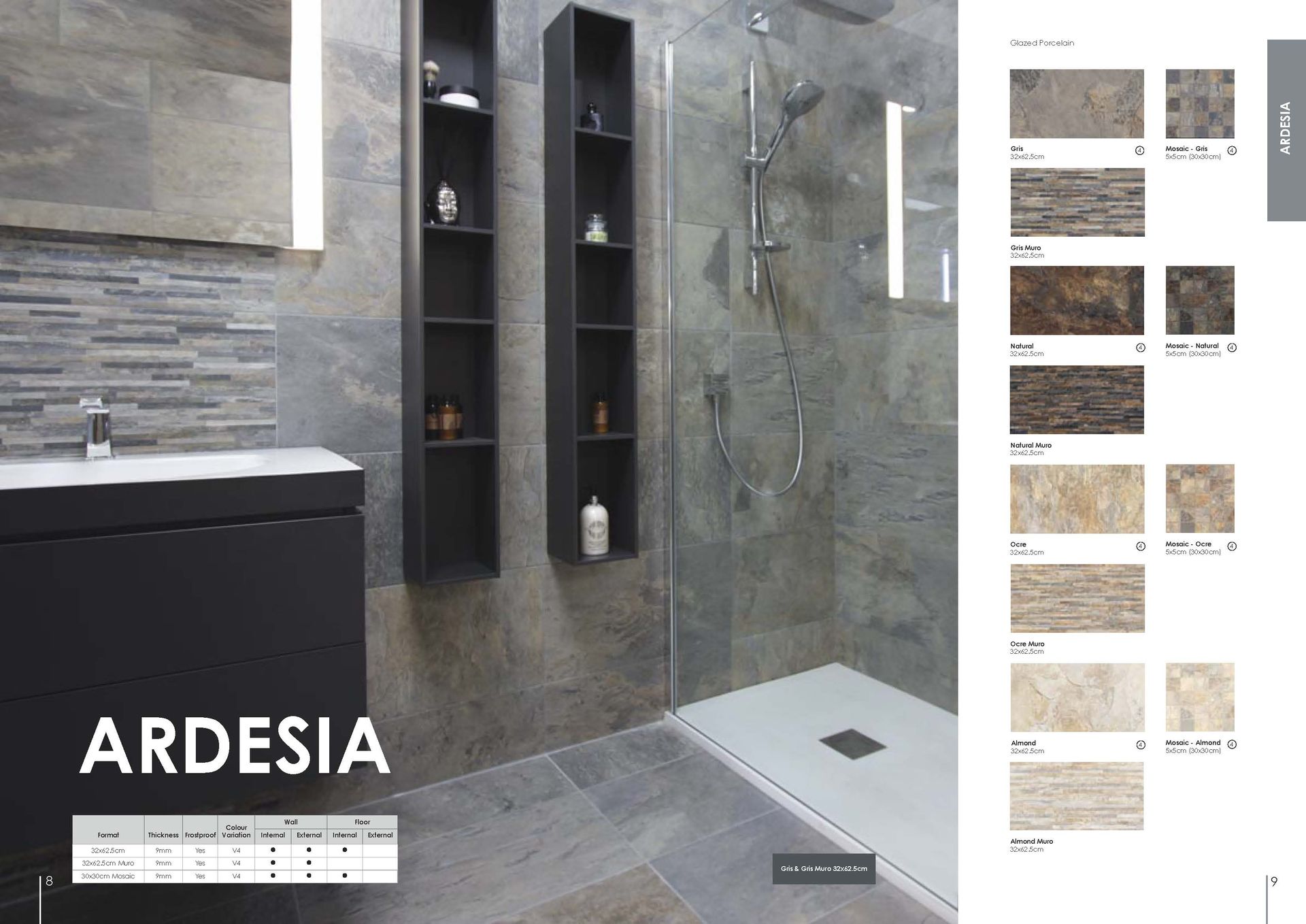 Floor and wall tiles