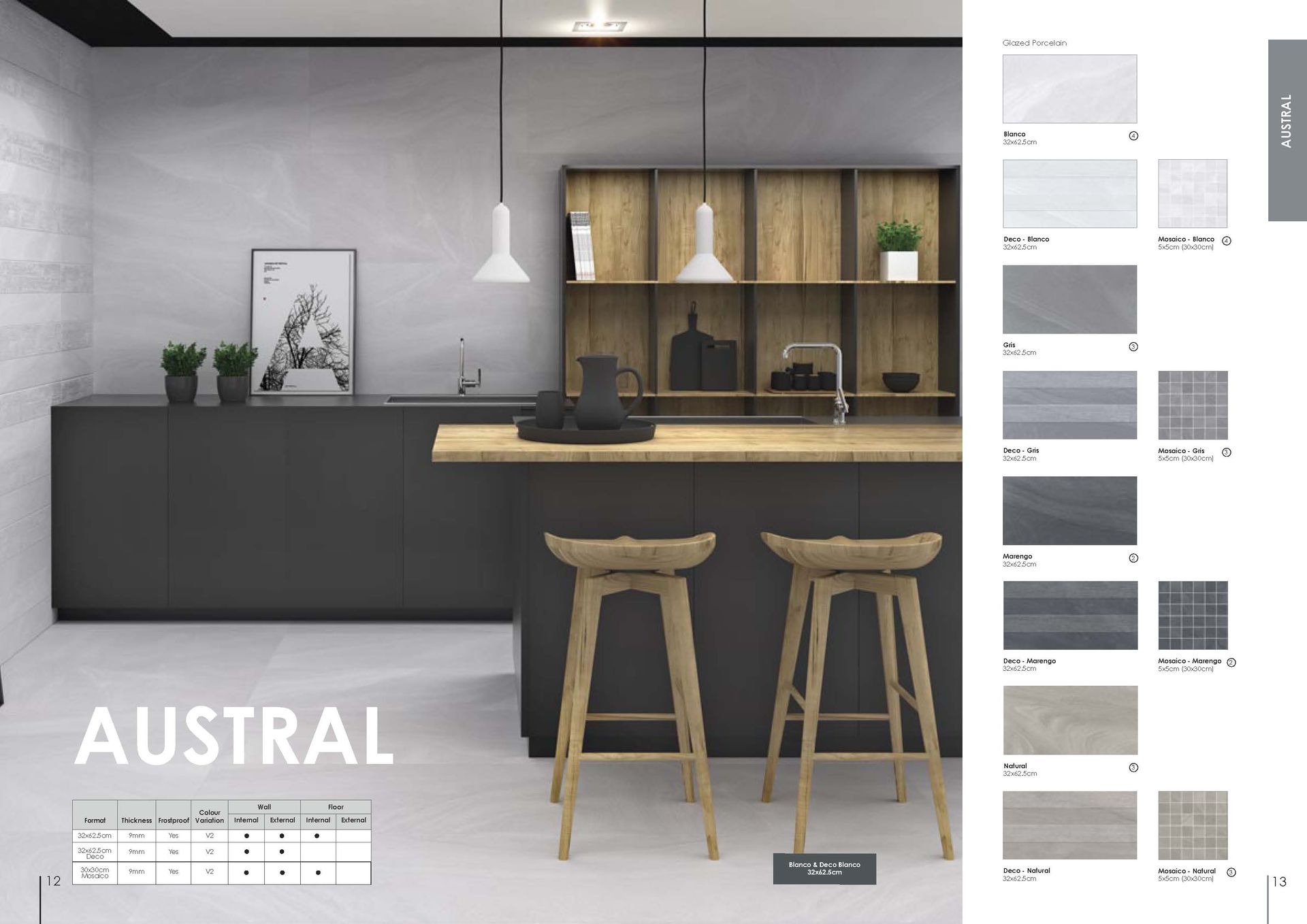 Floor and wall tiles