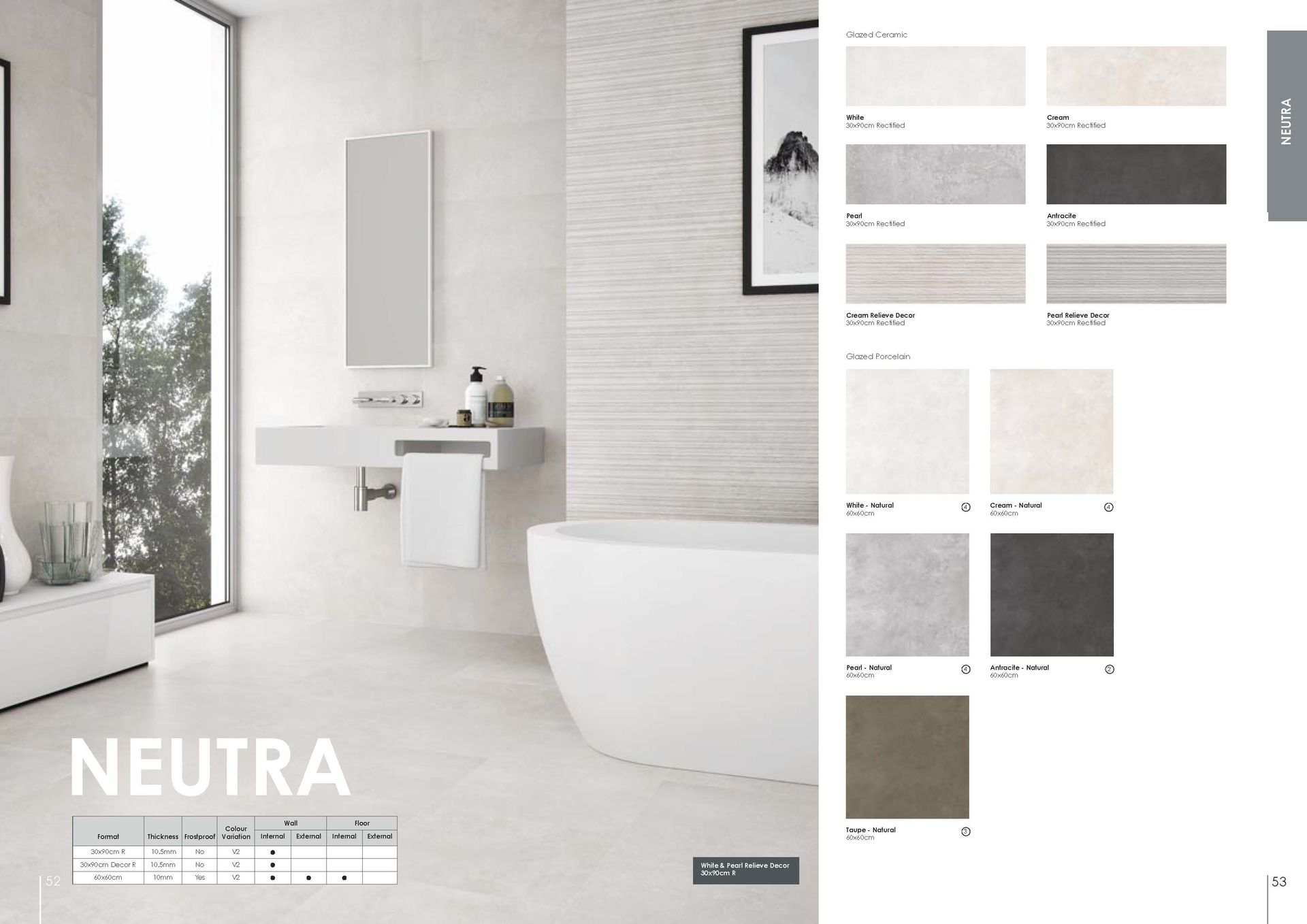 Floor and wall tiles