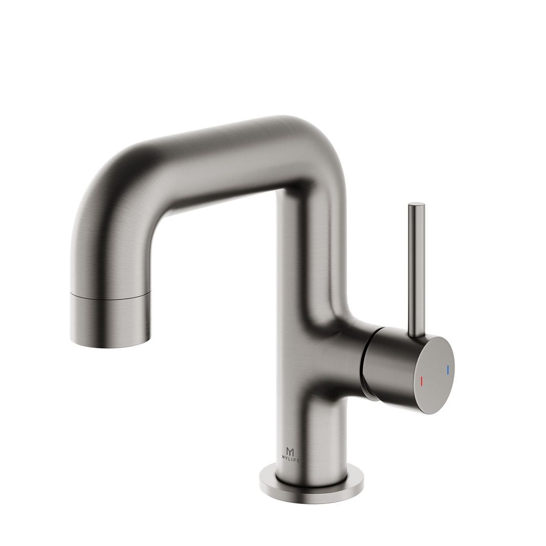 Ryver – Gun Metal Side Lever Basin Mono