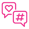 Bubble text icon