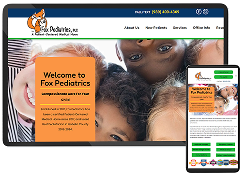Fox Pediatrics Design Mockup