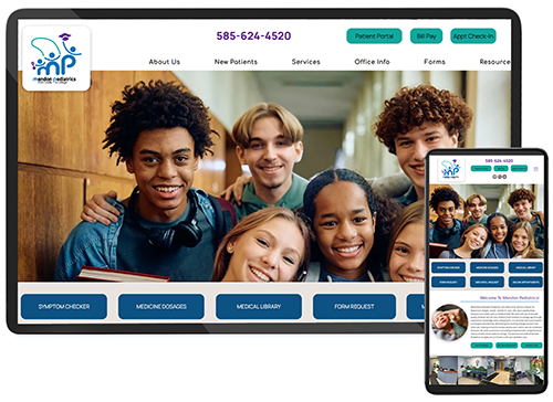 Mendon Pediatrics Design Mockup