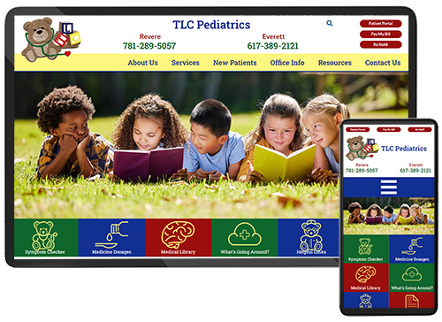TLC Pediatrics Design Mockup