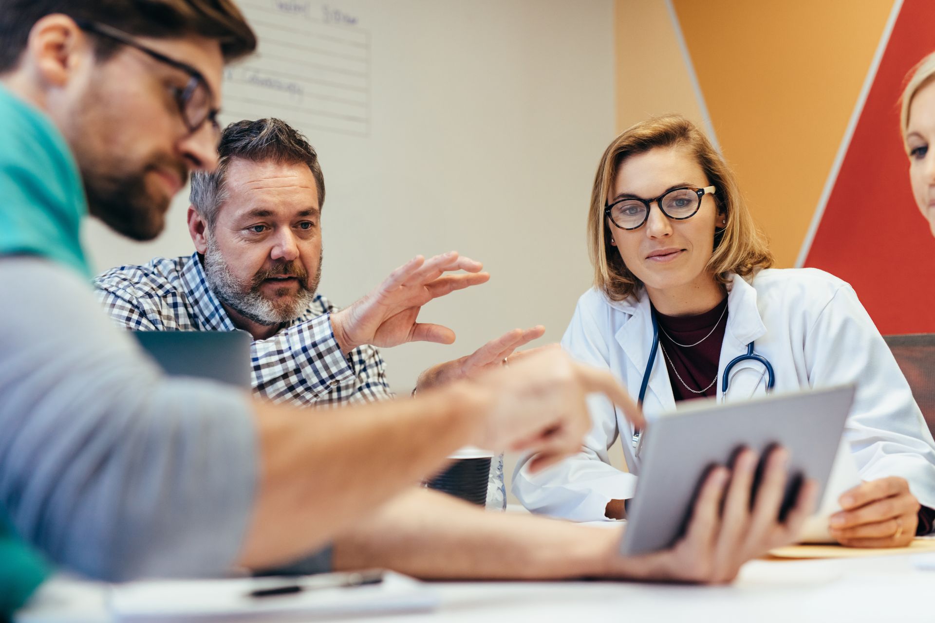 Doctor in consultation