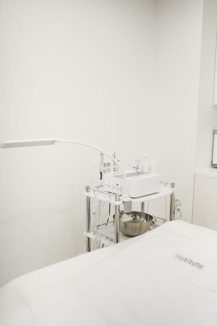 Treatment room at a Seoul skin clinic