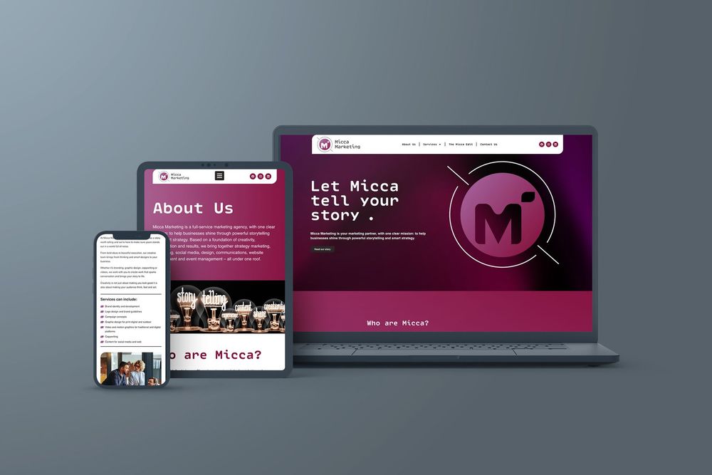 Website homepage showing black bi-fold doors with a garden view and a “Get a quote” button