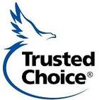 The trusted choice logo has a bird on it.