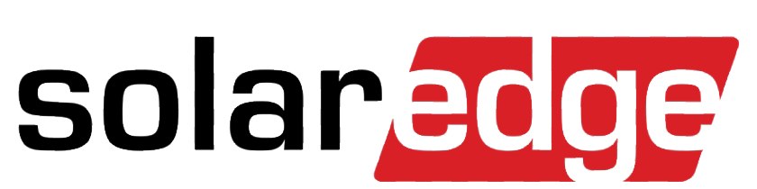 The solar edge logo is red and black on a white background.