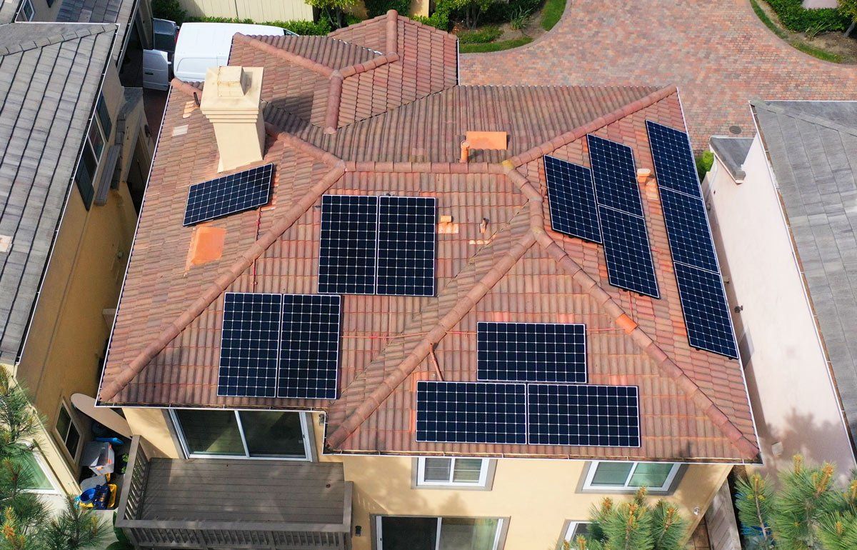 leaky roof with solar panels san diego