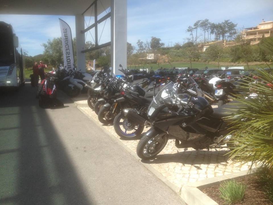 image of motorbikes at a show