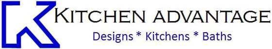 A logo for kitchen advantage designs kitchens baths