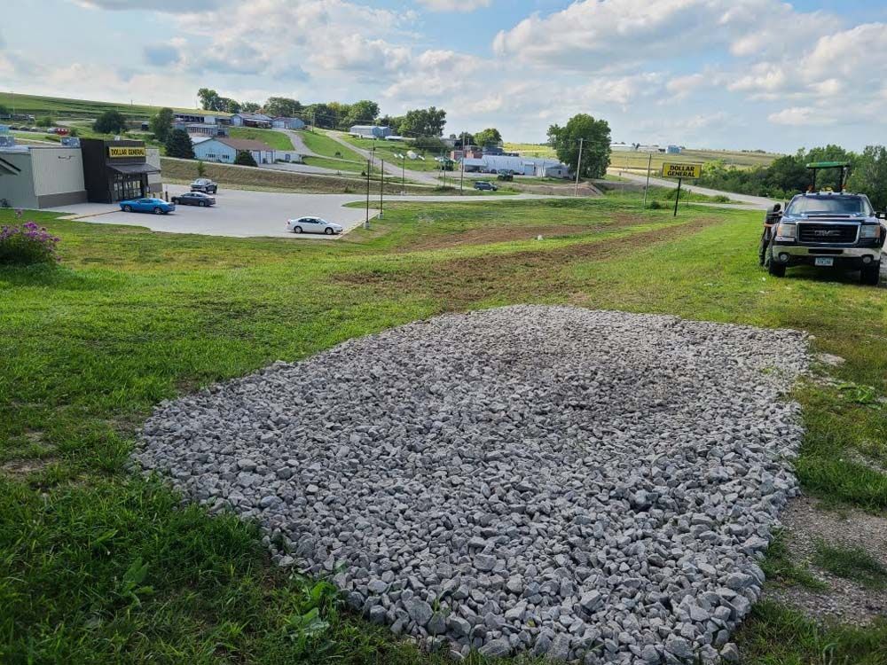 Rocks On The Grass