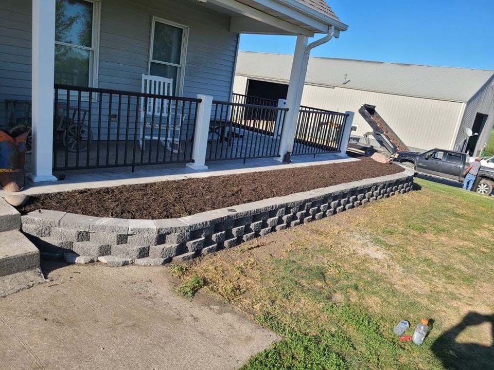 House With Retaining Wall