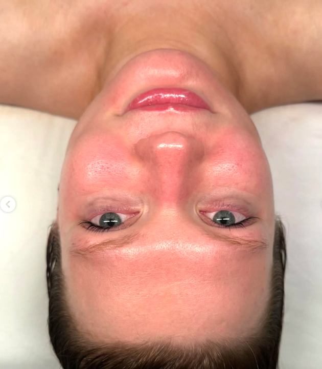 glowing facial