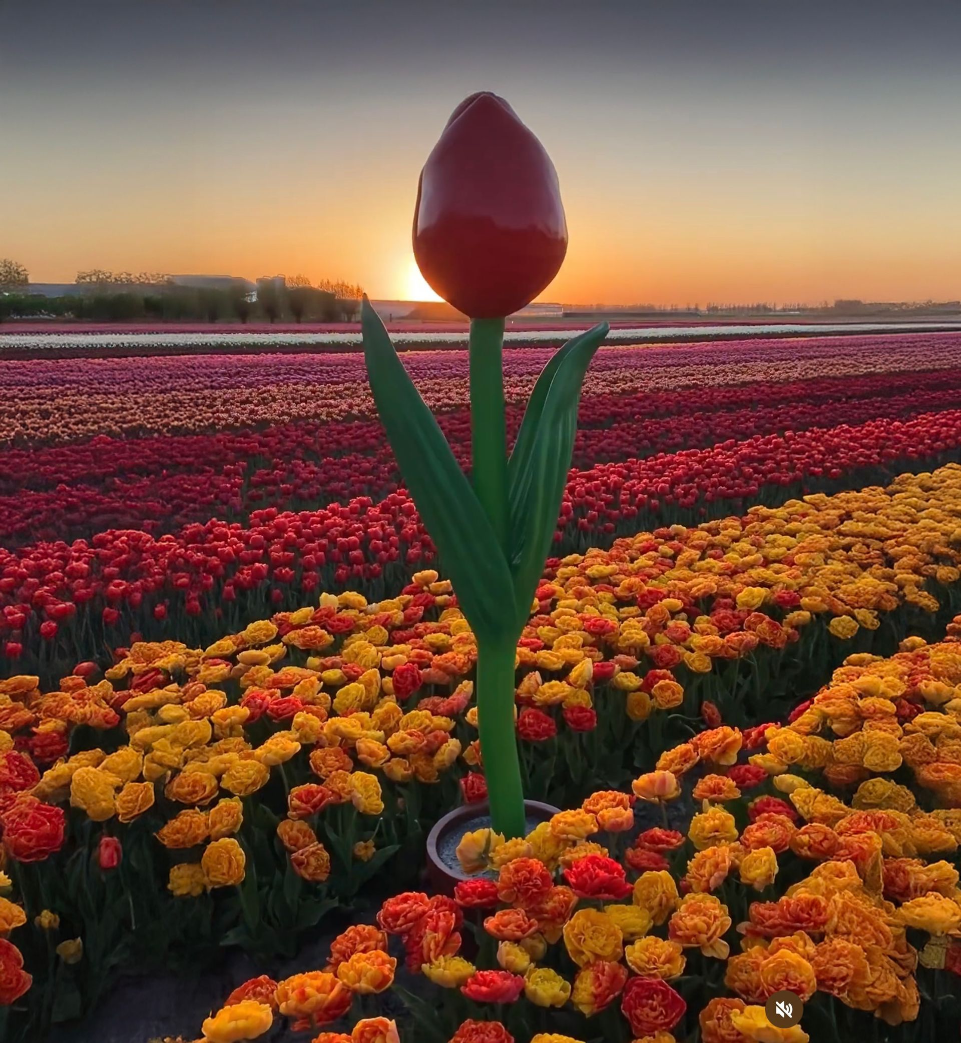 Polyester XL Tulp