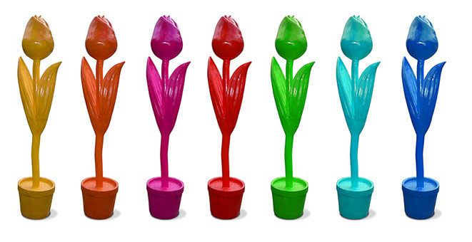 Polyester XL Tulp