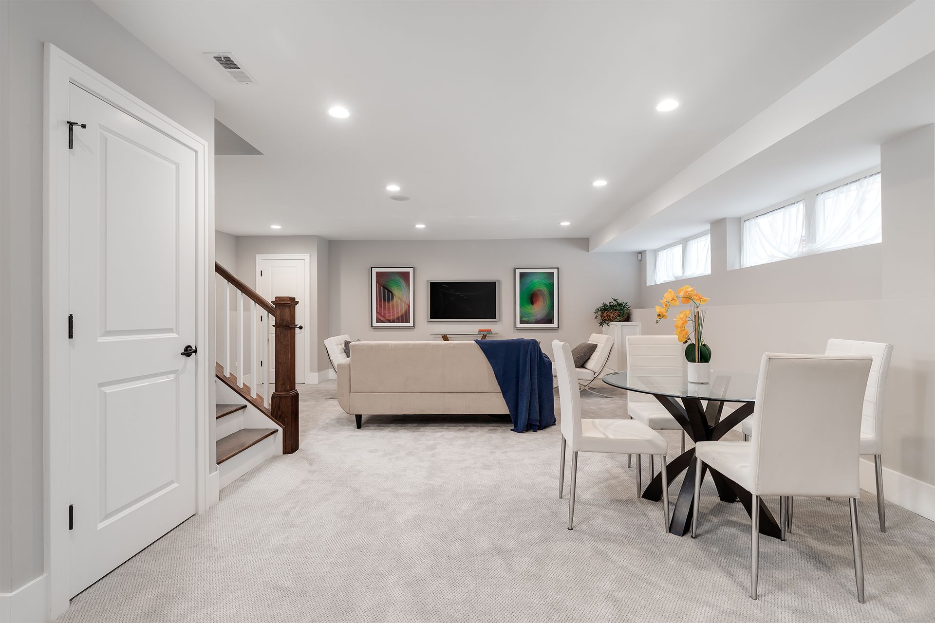 A Living Room in Basement