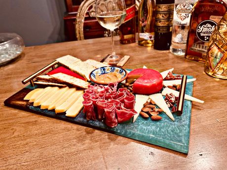 Epoxy Board With Cheese and Cold Cuts