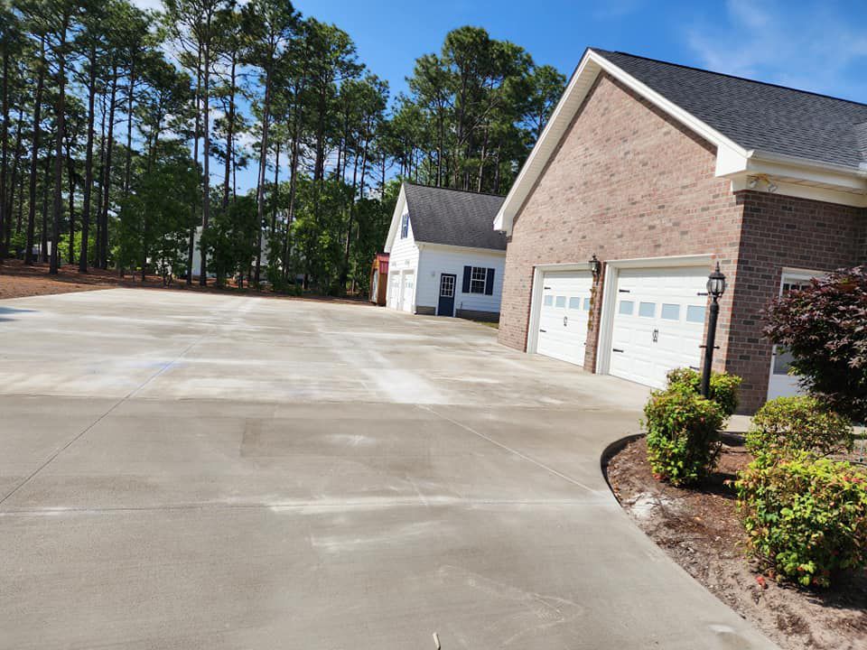Wide Concrete Driveway — Kinston, NC — Hugo's Concrete LLC