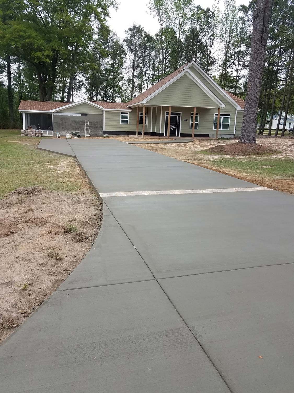 Elegant Concrete Driveway — Kinston, NC — Hugo's Concrete LLC